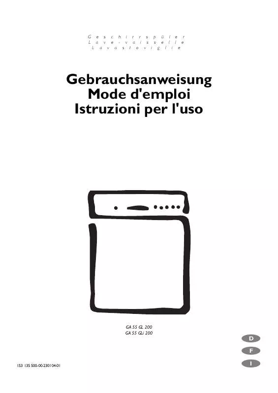 Mode d'emploi AEG-ELECTROLUX GA55GLI200CN