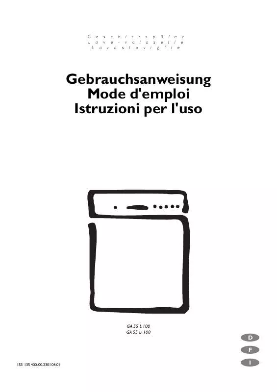 Mode d'emploi AEG-ELECTROLUX GA55LI100CN