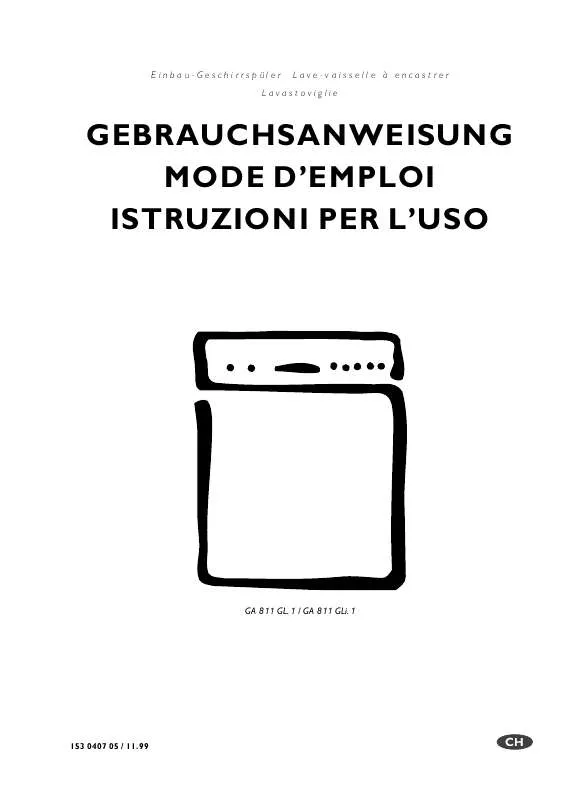 Mode d'emploi AEG-ELECTROLUX GA811GLI.1