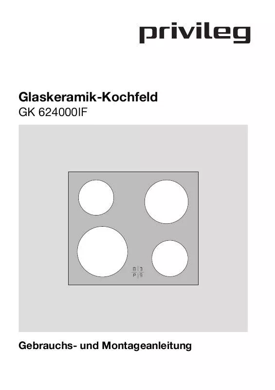 Mode d'emploi AEG-ELECTROLUX GK624000IF 92P