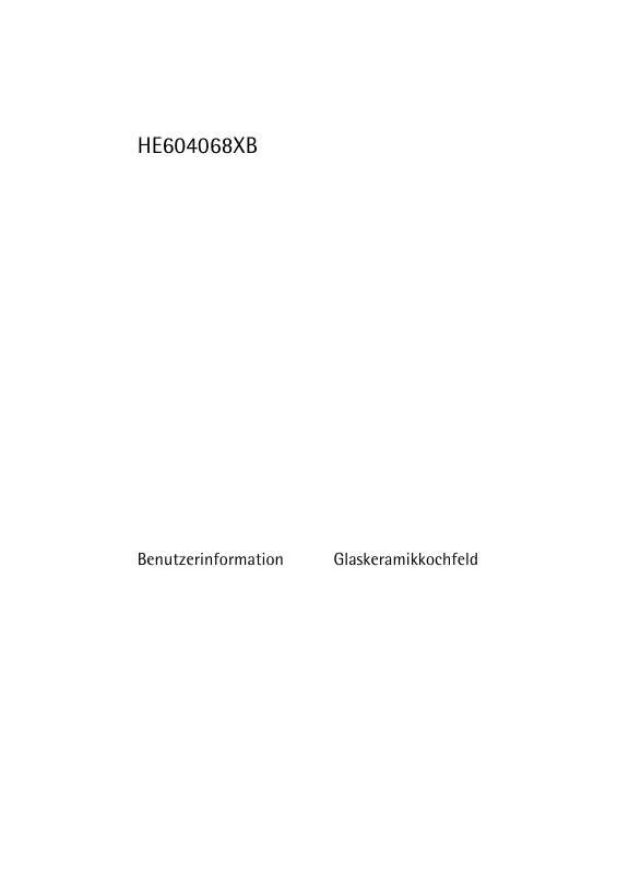 Mode d'emploi AEG-ELECTROLUX HE604068XB