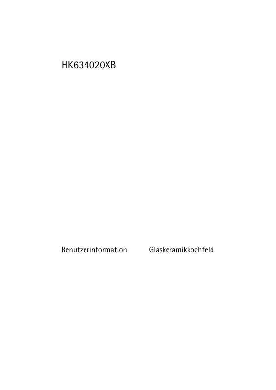 Mode d'emploi AEG-ELECTROLUX HK634020XB