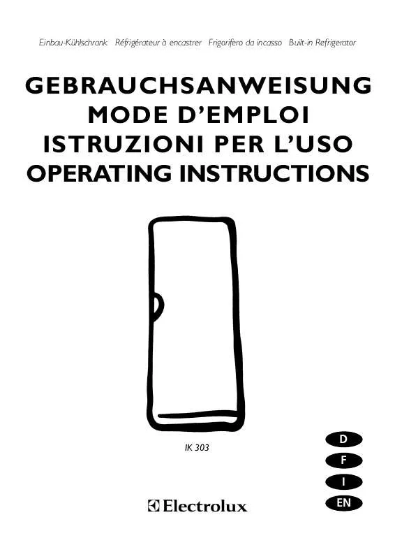 Mode d'emploi AEG-ELECTROLUX IK30311LI