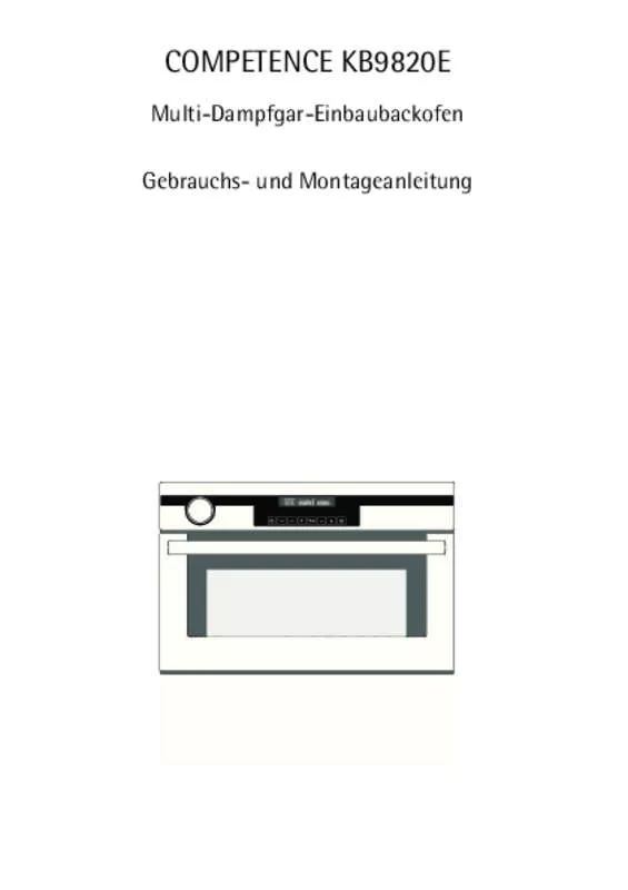 Mode d'emploi AEG-ELECTROLUX KB8920E-M