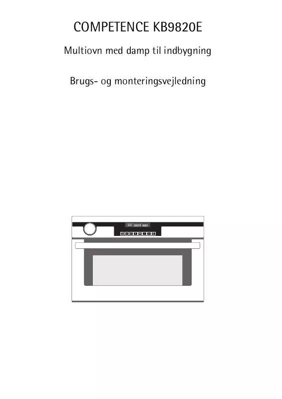 Mode d'emploi AEG-ELECTROLUX KB9820E-M