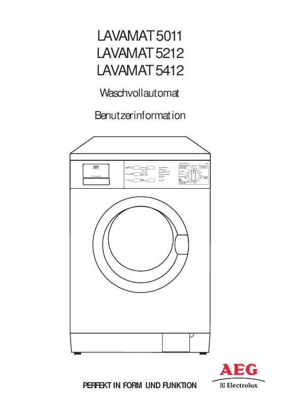 Mode d'emploi AEG-ELECTROLUX L5011