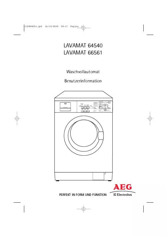 Mode d'emploi AEG-ELECTROLUX L64540