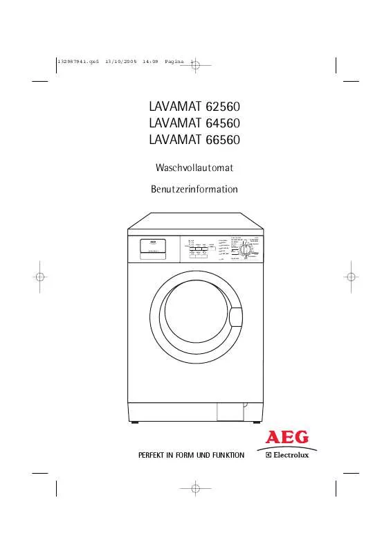 Mode d'emploi AEG-ELECTROLUX L64560