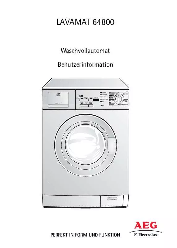 Mode d'emploi AEG-ELECTROLUX L64800