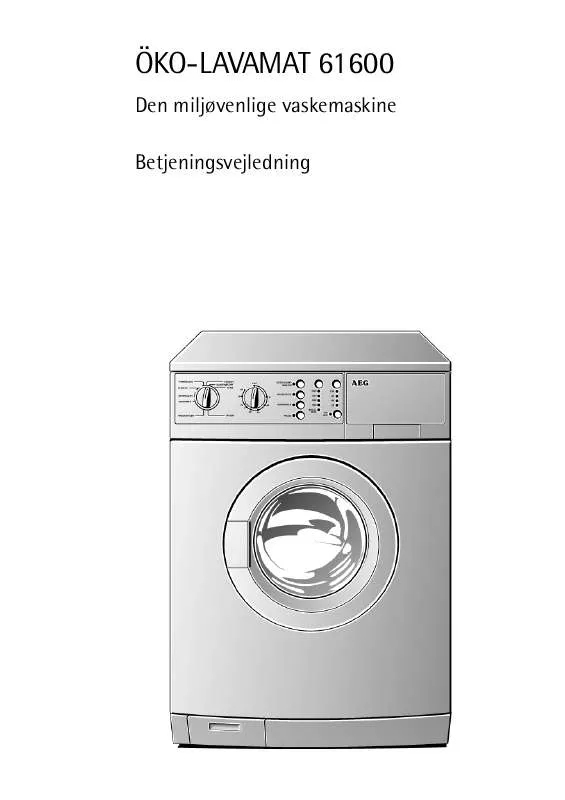 Mode d'emploi AEG-ELECTROLUX LAV 60600-W