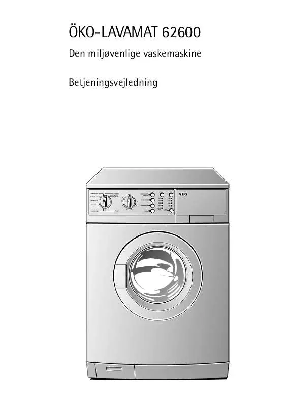 Mode d'emploi AEG-ELECTROLUX LAV 62600-W