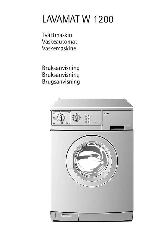 Mode d'emploi AEG-ELECTROLUX LAV W1000-W S