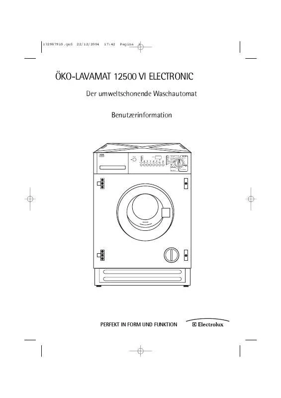 Mode d'emploi AEG-ELECTROLUX LAV12500VI