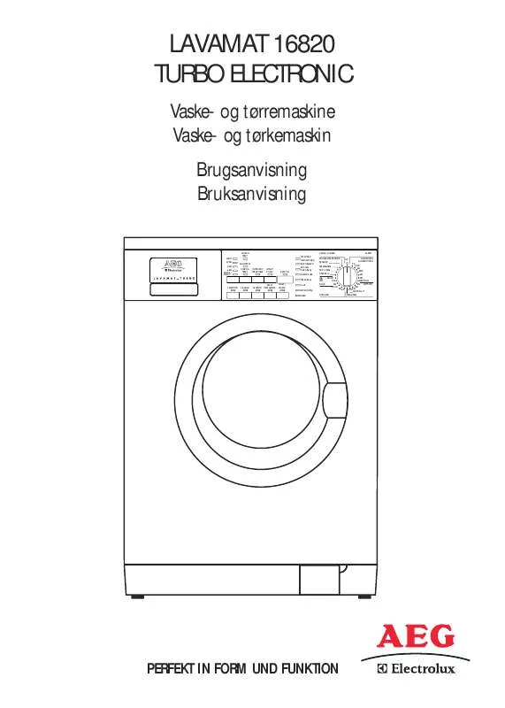 Mode d'emploi AEG-ELECTROLUX LAV16820