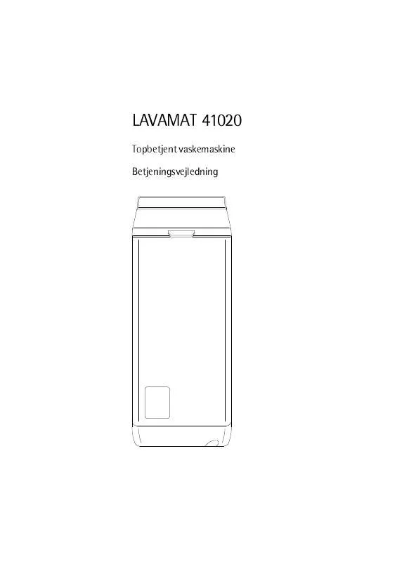 Mode d'emploi AEG-ELECTROLUX LAV41020
