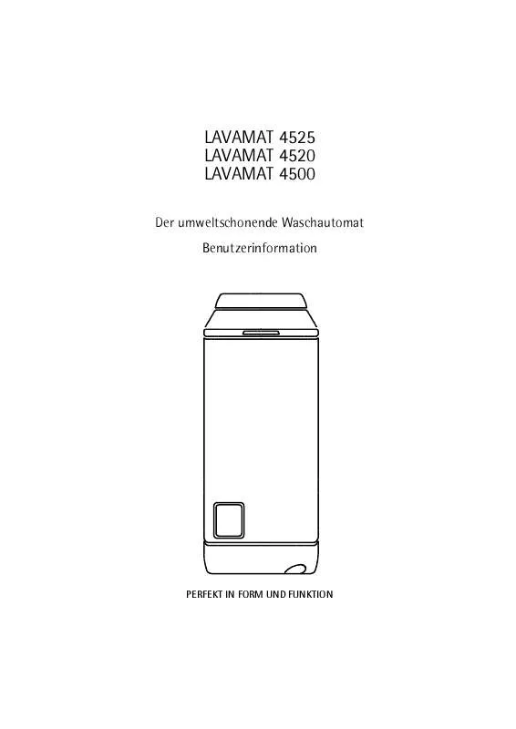 Mode d'emploi AEG-ELECTROLUX LAV4500