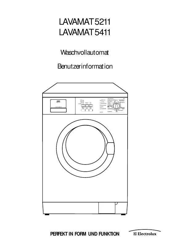 Mode d'emploi AEG-ELECTROLUX LAV5211