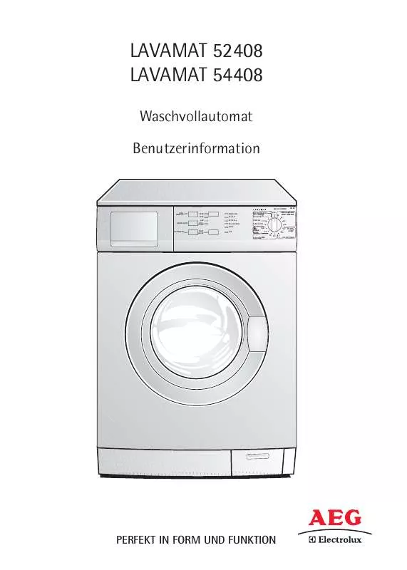 Mode d'emploi AEG-ELECTROLUX LAV54408