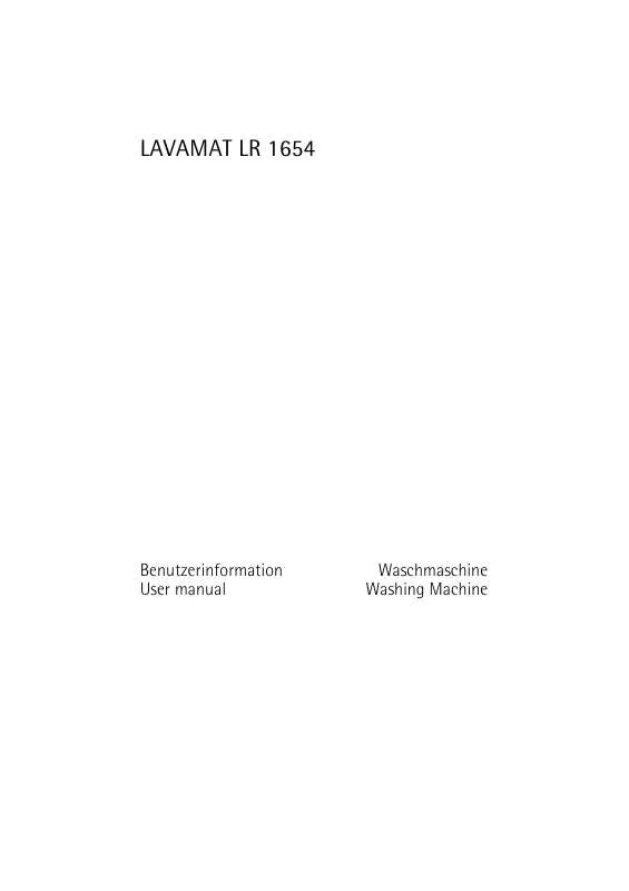 Mode d'emploi AEG-ELECTROLUX LR1654