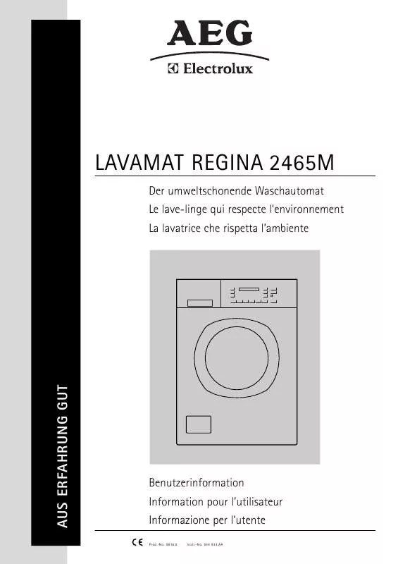 Mode d'emploi AEG-ELECTROLUX LR2465MRE