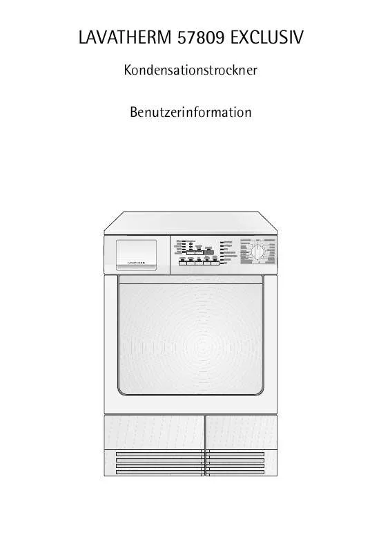 Mode d'emploi AEG-ELECTROLUX LTH57809