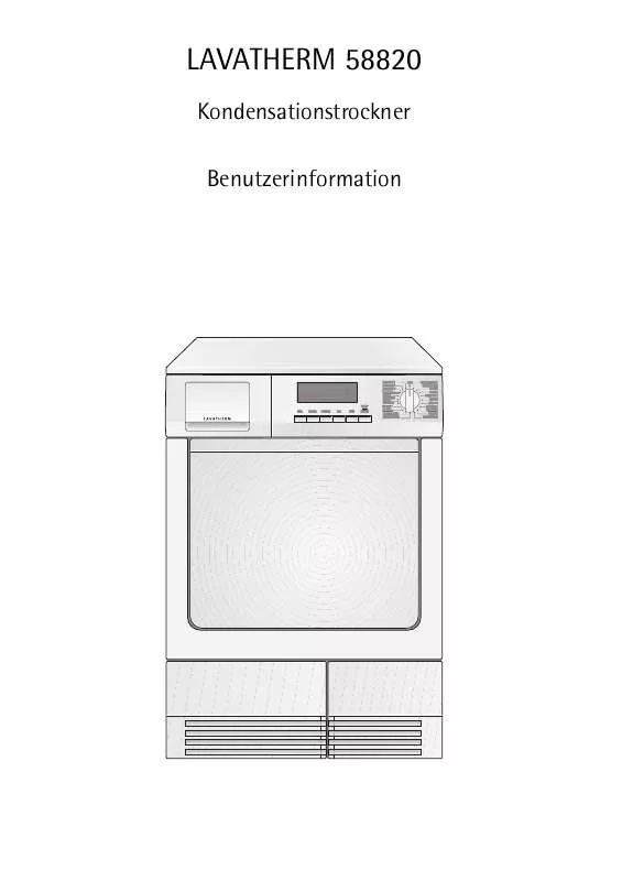 Mode d'emploi AEG-ELECTROLUX LTH58820