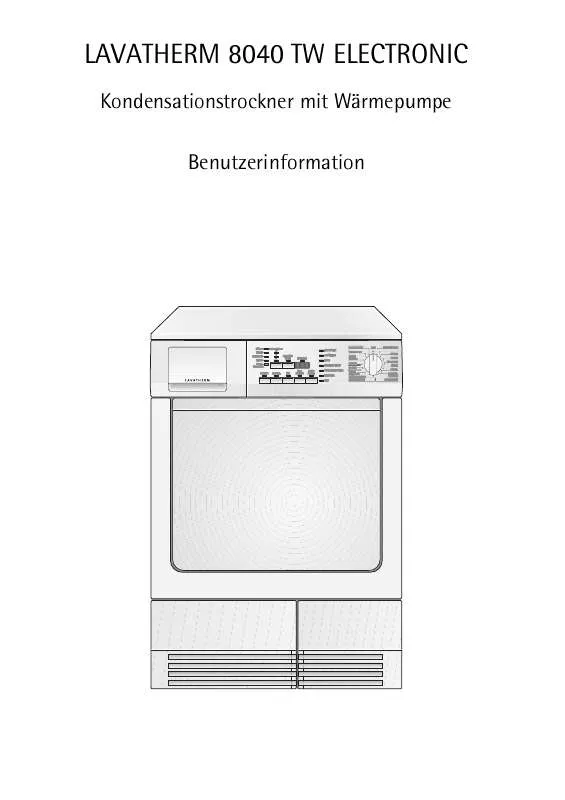 Mode d'emploi AEG-ELECTROLUX LTH8040TW