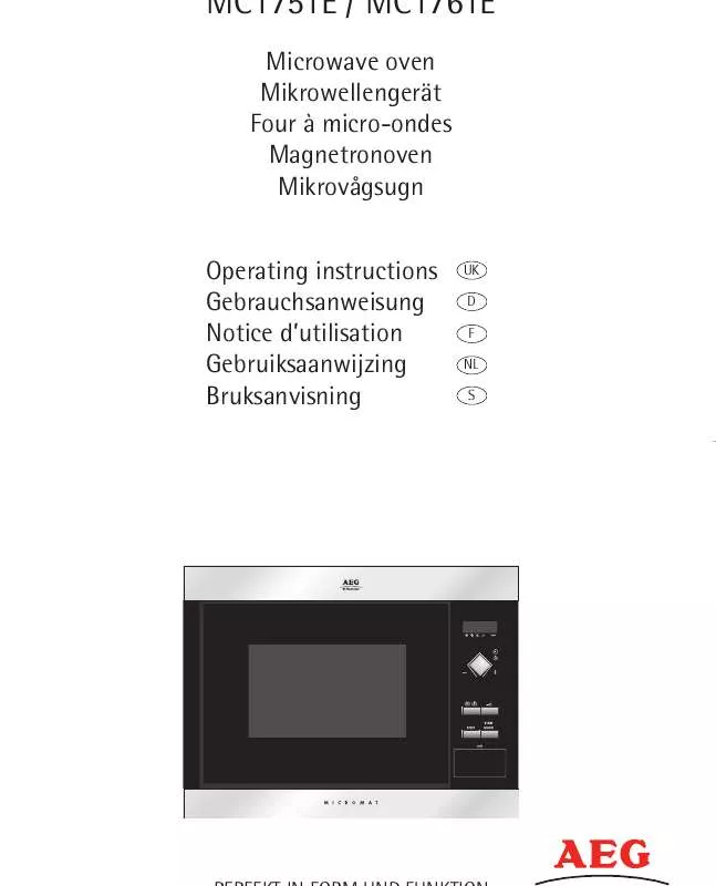 Mode d'emploi AEG-ELECTROLUX MC1751E-D