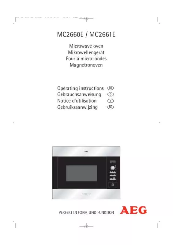 Mode d'emploi AEG-ELECTROLUX MC2661E-B