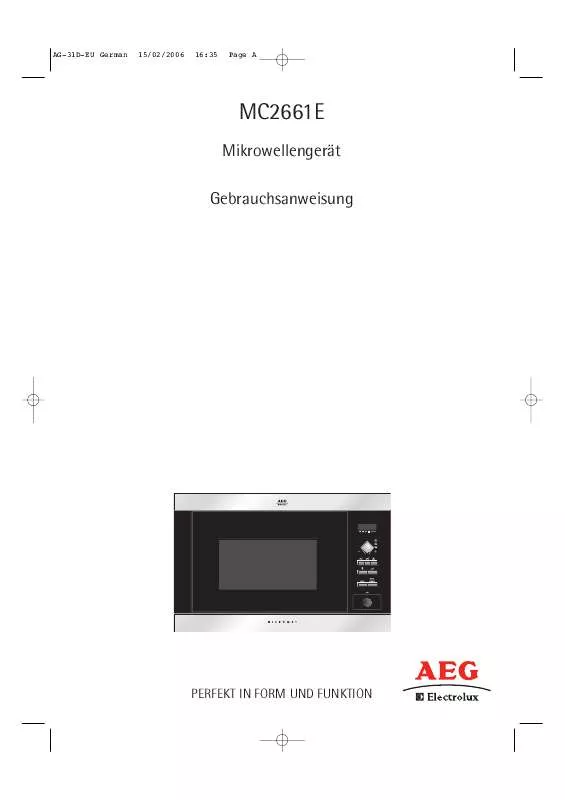 Mode d'emploi AEG-ELECTROLUX MC2661E-D