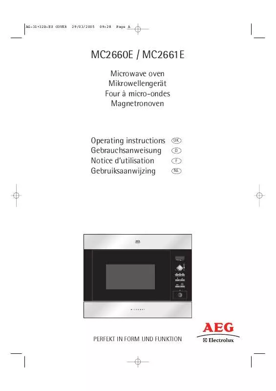 Mode d'emploi AEG-ELECTROLUX MC2661EM