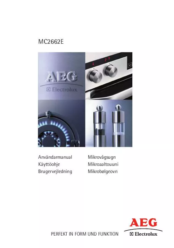 Mode d'emploi AEG-ELECTROLUX MC2662EW