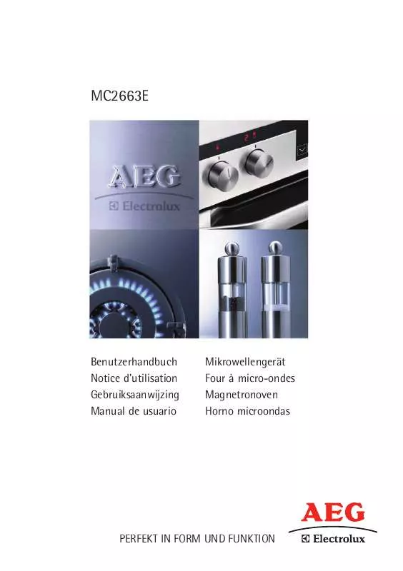 Mode d'emploi AEG-ELECTROLUX MC2663E-B