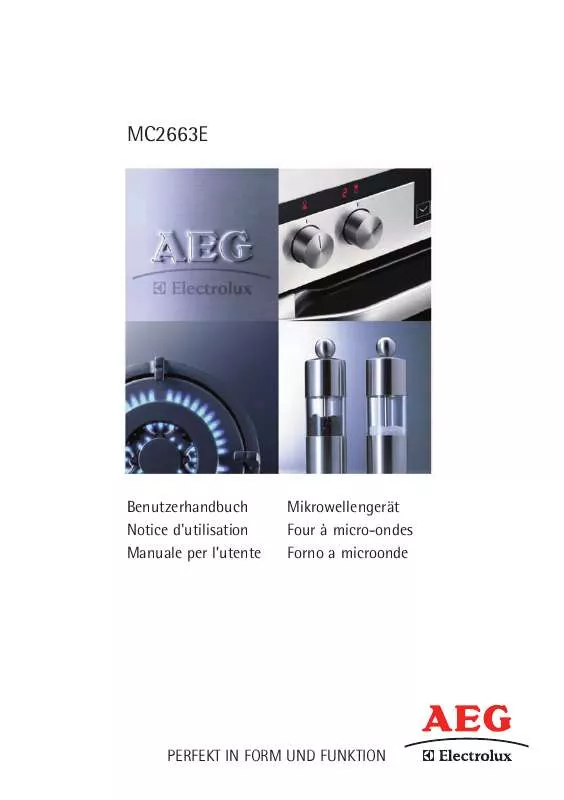 Mode d'emploi AEG-ELECTROLUX MC2663EM