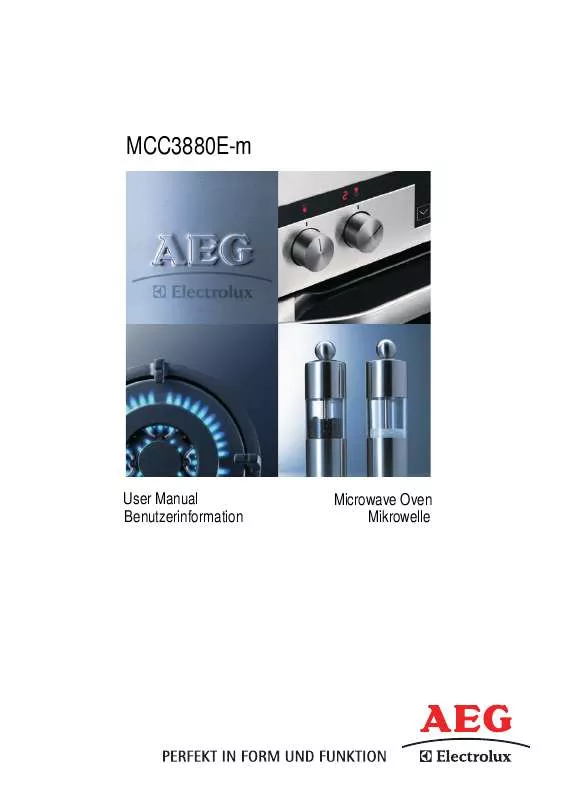 Mode d'emploi AEG-ELECTROLUX MCC3880E-M