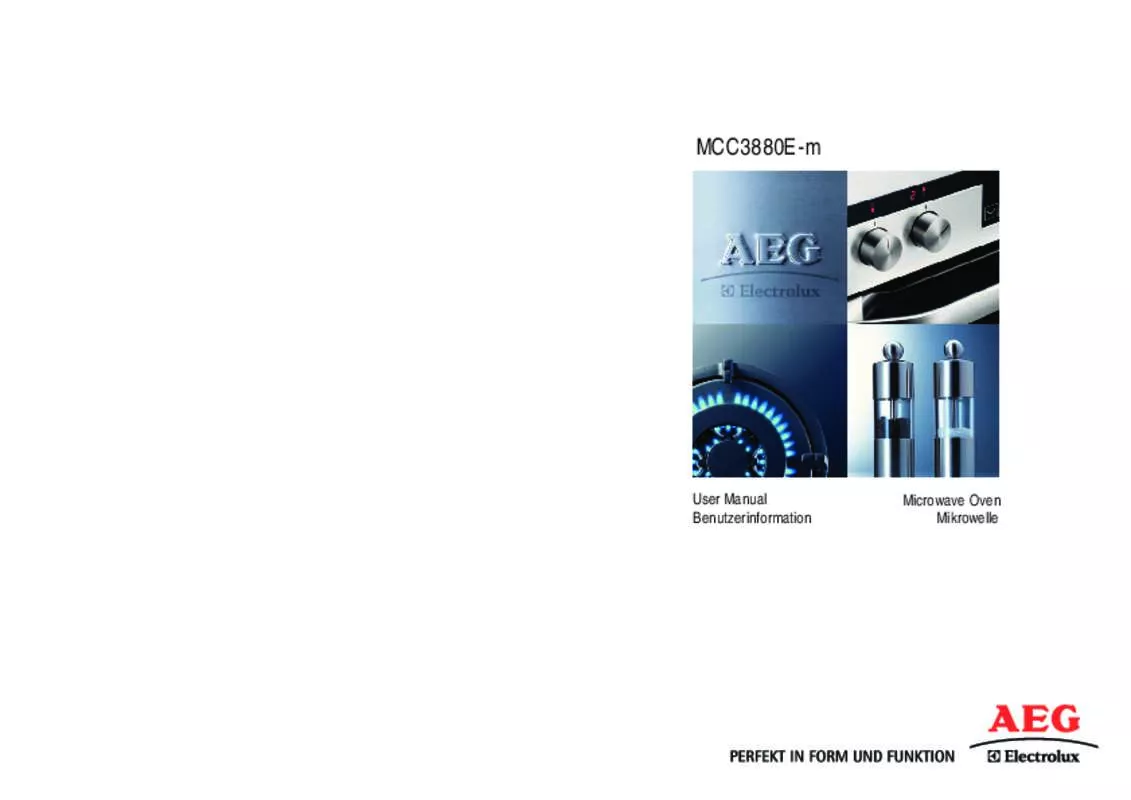 Mode d'emploi AEG-ELECTROLUX MCC3880EM