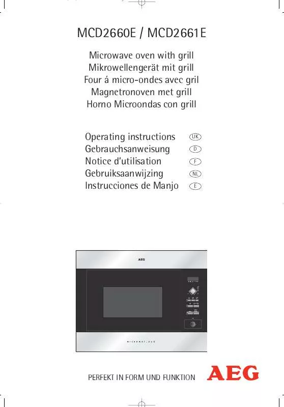 Mode d'emploi AEG-ELECTROLUX MCD2660EB