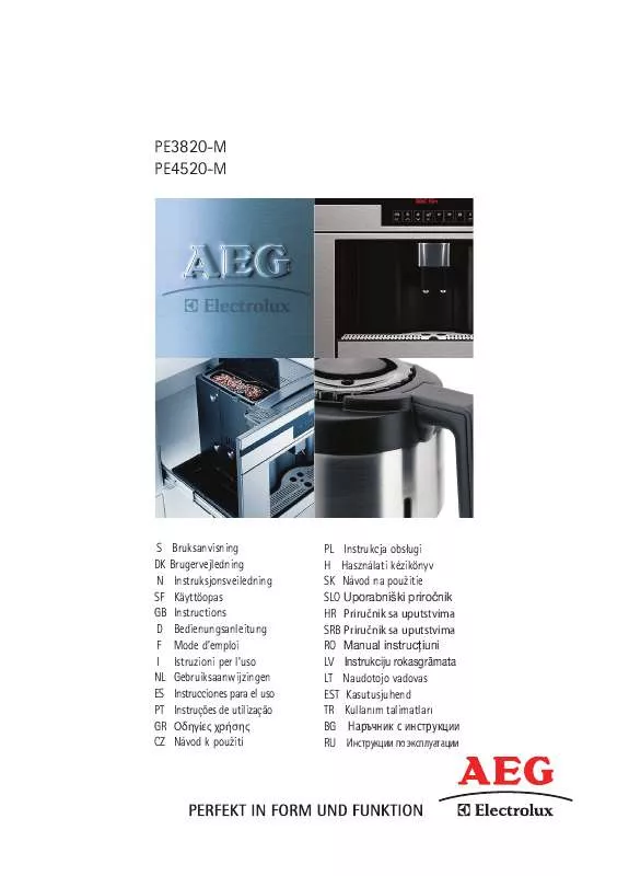 Mode d'emploi AEG-ELECTROLUX PE3820-M