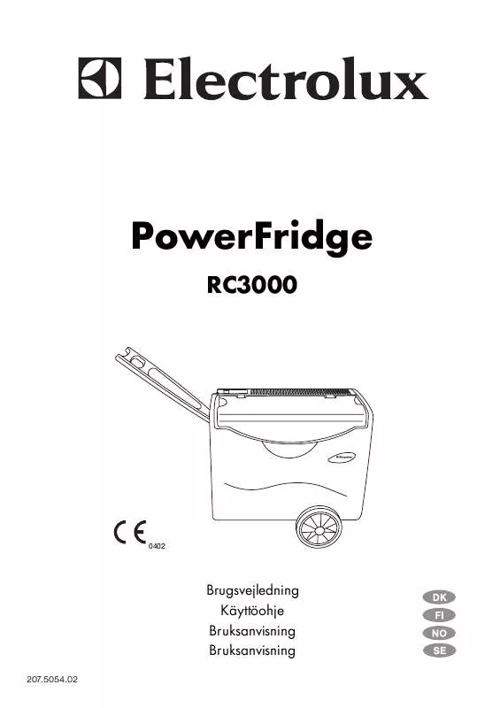 Mode d'emploi AEG-ELECTROLUX RC3000