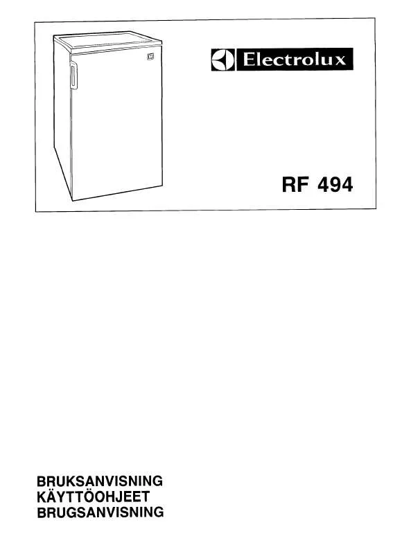 Mode d'emploi AEG-ELECTROLUX RF494