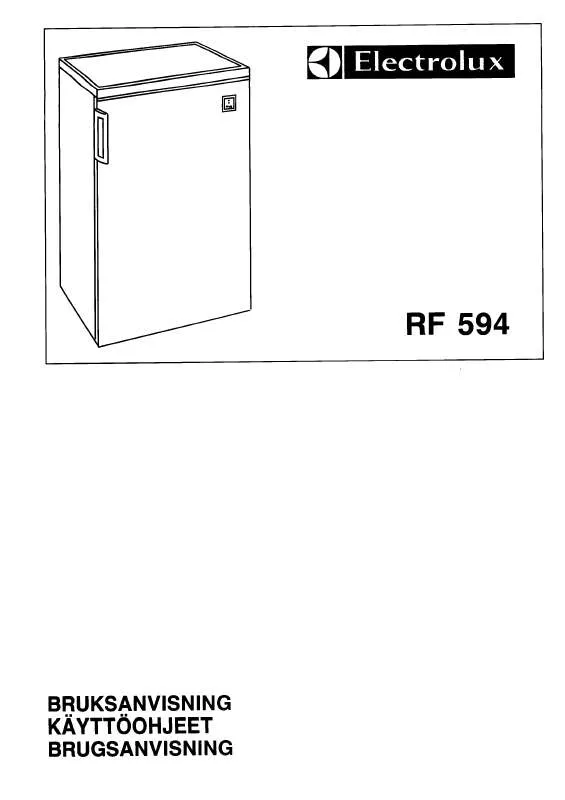 Mode d'emploi AEG-ELECTROLUX RF593