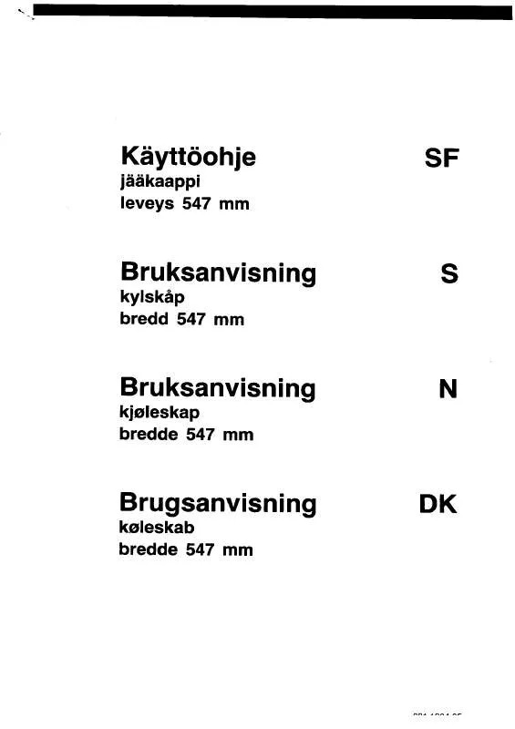 Mode d'emploi AEG-ELECTROLUX RF632G