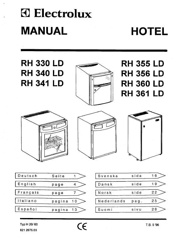 Mode d'emploi AEG-ELECTROLUX RH137D