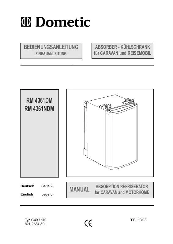 Mode d'emploi AEG-ELECTROLUX RM4361NDM