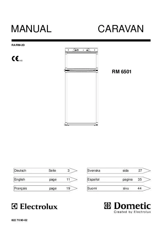 Mode d'emploi AEG-ELECTROLUX RM6501