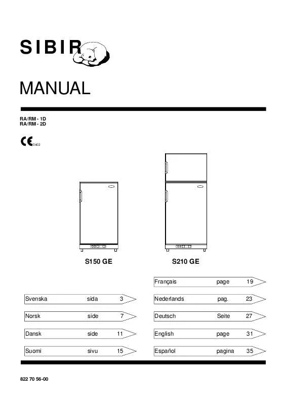 Mode d'emploi AEG-ELECTROLUX S150GE