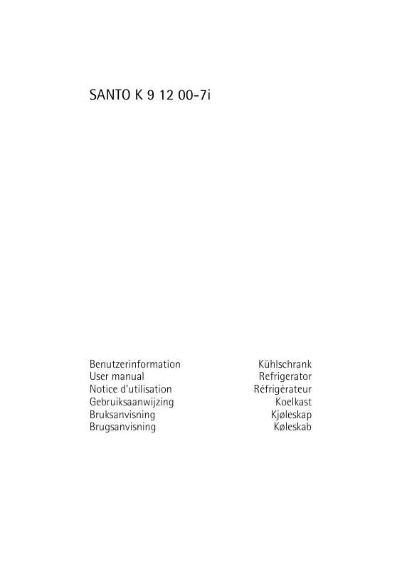 Mode d'emploi AEG-ELECTROLUX SANTO K 9 12 00-7 I