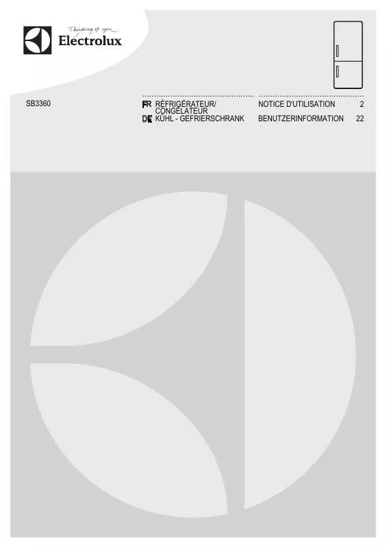 Mode d'emploi AEG-ELECTROLUX SB3360