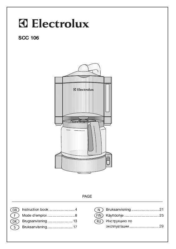 Mode d'emploi AEG-ELECTROLUX SCC 106