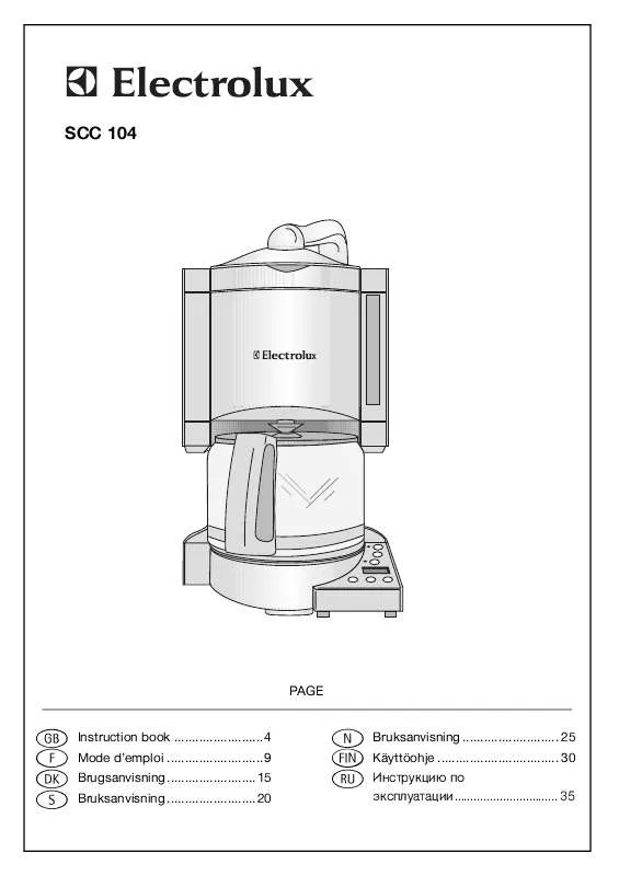 Mode d'emploi AEG-ELECTROLUX SCC104